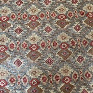Bronze background woven Western upholstery fabric